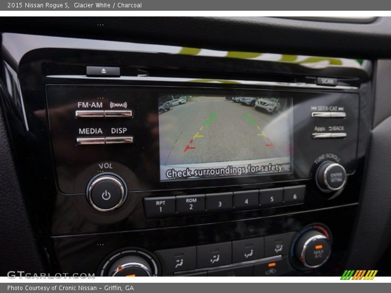 Glacier White / Charcoal 2015 Nissan Rogue S