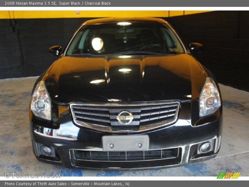 Super Black / Charcoal Black 2008 Nissan Maxima 3.5 SE