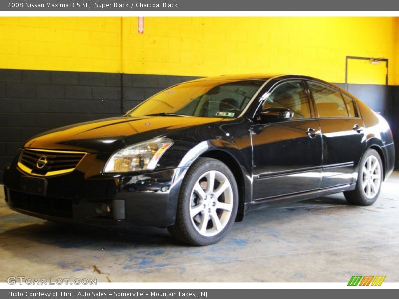 Super Black / Charcoal Black 2008 Nissan Maxima 3.5 SE