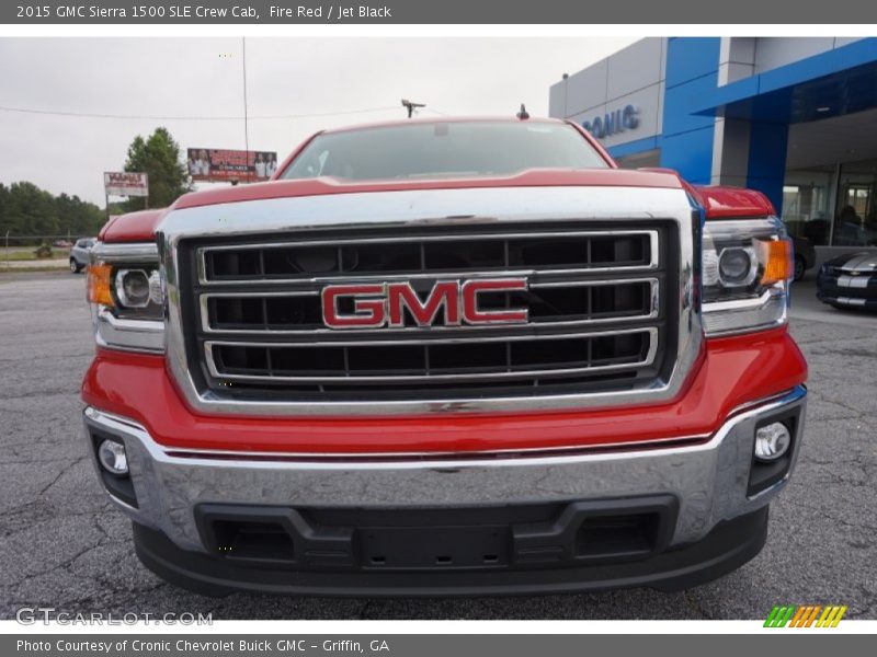Fire Red / Jet Black 2015 GMC Sierra 1500 SLE Crew Cab