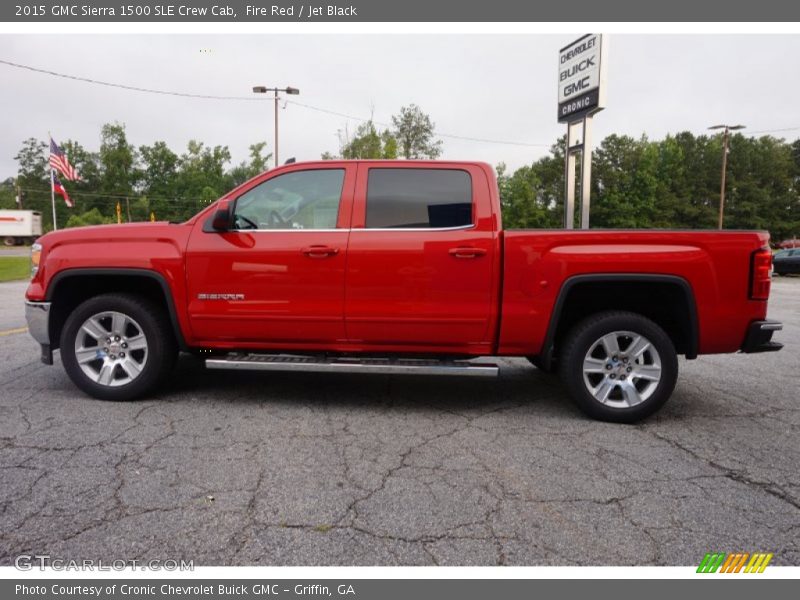 Fire Red / Jet Black 2015 GMC Sierra 1500 SLE Crew Cab