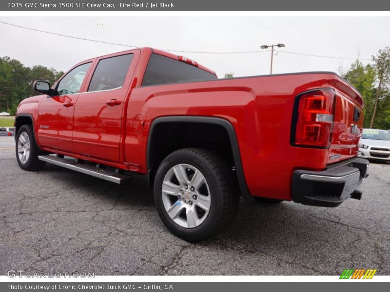 Fire Red / Jet Black 2015 GMC Sierra 1500 SLE Crew Cab