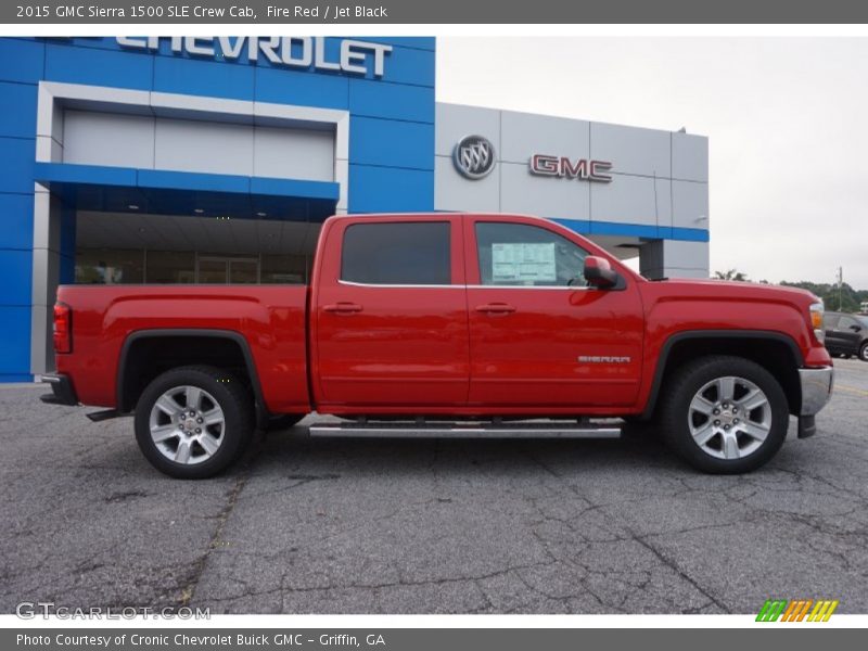 Fire Red / Jet Black 2015 GMC Sierra 1500 SLE Crew Cab