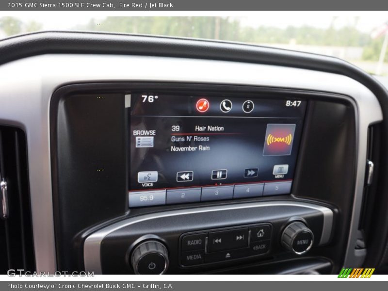 Fire Red / Jet Black 2015 GMC Sierra 1500 SLE Crew Cab