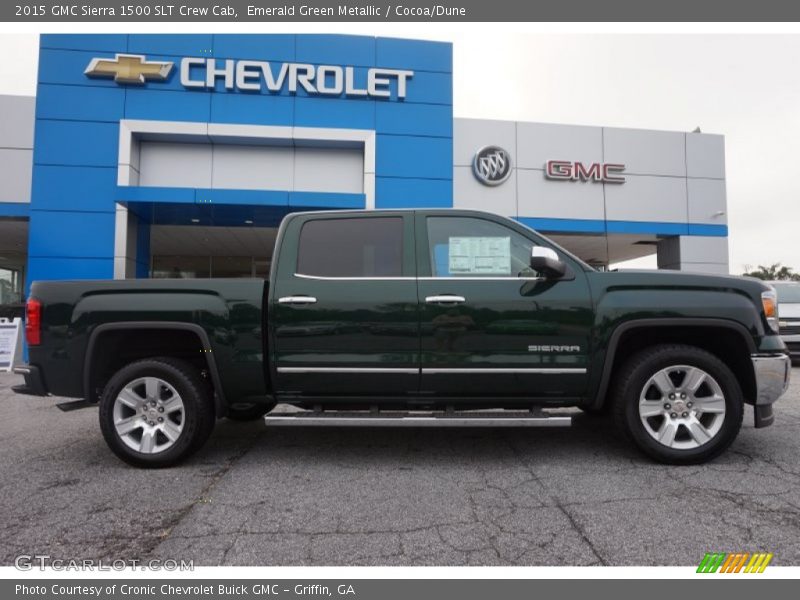  2015 Sierra 1500 SLT Crew Cab Emerald Green Metallic