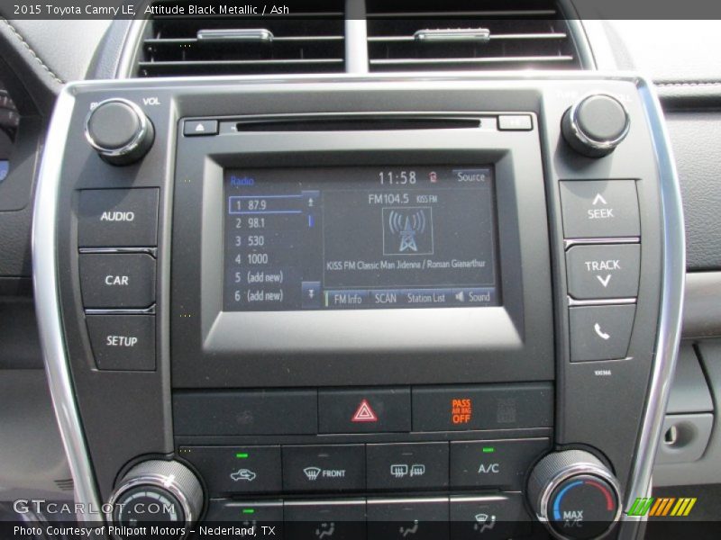 Attitude Black Metallic / Ash 2015 Toyota Camry LE