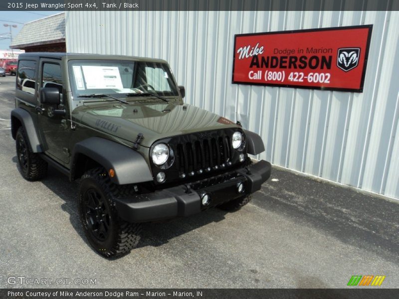 Tank / Black 2015 Jeep Wrangler Sport 4x4