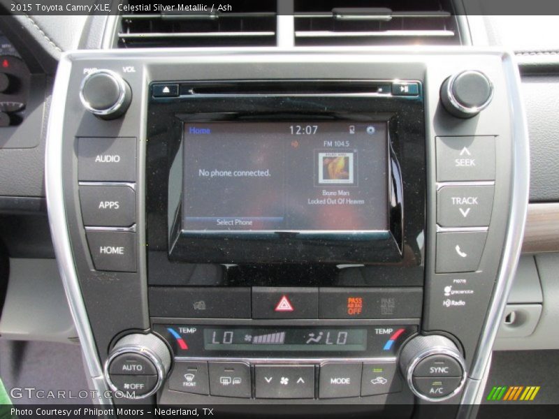 Celestial Silver Metallic / Ash 2015 Toyota Camry XLE