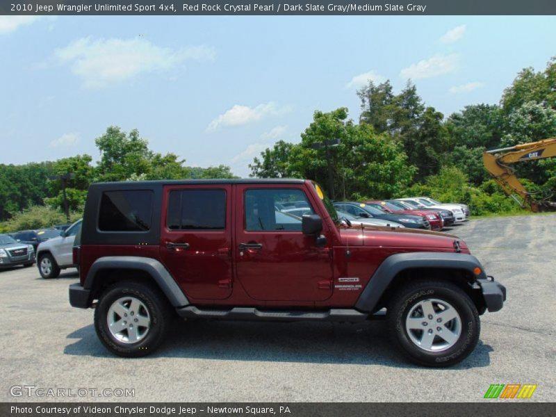 Red Rock Crystal Pearl / Dark Slate Gray/Medium Slate Gray 2010 Jeep Wrangler Unlimited Sport 4x4