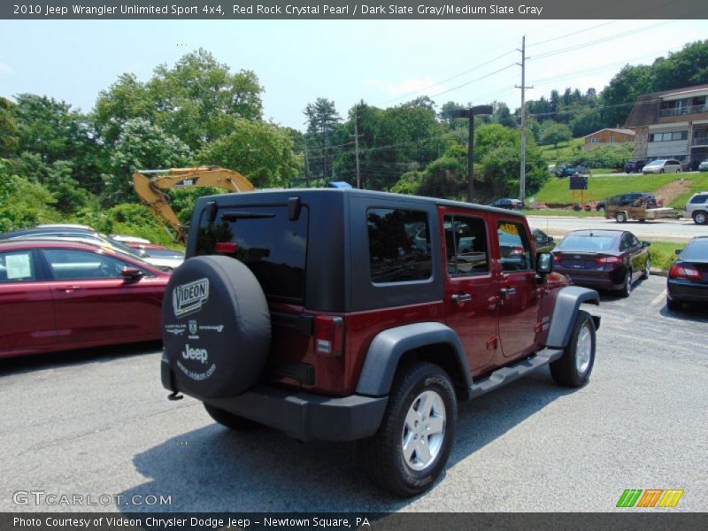 Red Rock Crystal Pearl / Dark Slate Gray/Medium Slate Gray 2010 Jeep Wrangler Unlimited Sport 4x4