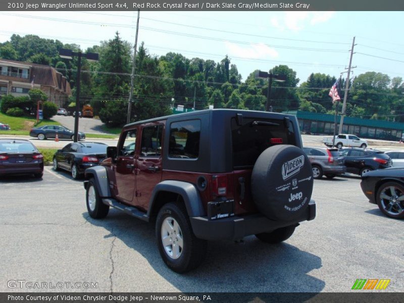 Red Rock Crystal Pearl / Dark Slate Gray/Medium Slate Gray 2010 Jeep Wrangler Unlimited Sport 4x4