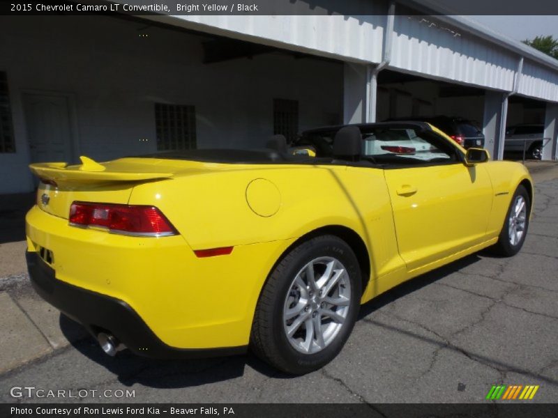 Bright Yellow / Black 2015 Chevrolet Camaro LT Convertible