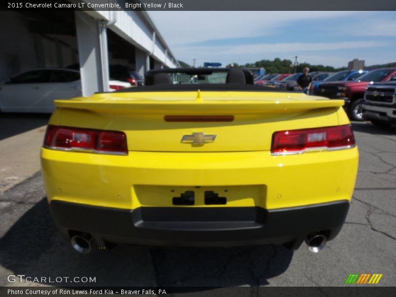 Bright Yellow / Black 2015 Chevrolet Camaro LT Convertible