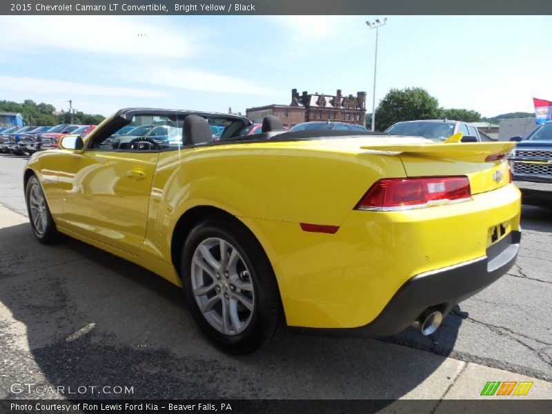 Bright Yellow / Black 2015 Chevrolet Camaro LT Convertible