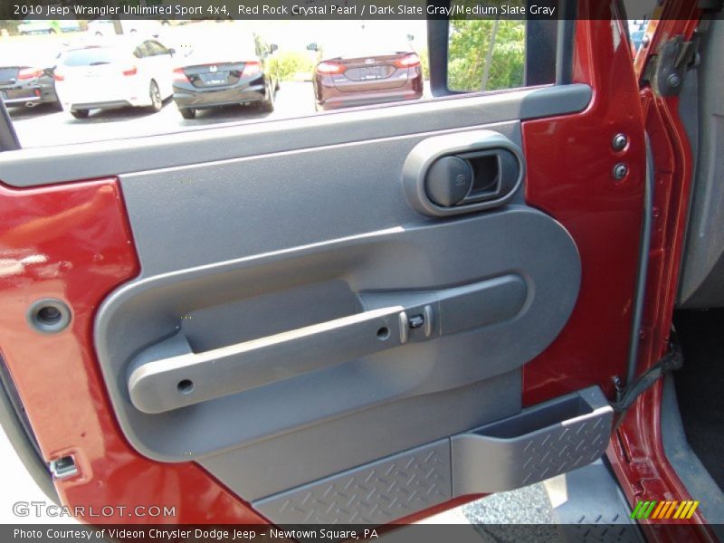 Red Rock Crystal Pearl / Dark Slate Gray/Medium Slate Gray 2010 Jeep Wrangler Unlimited Sport 4x4