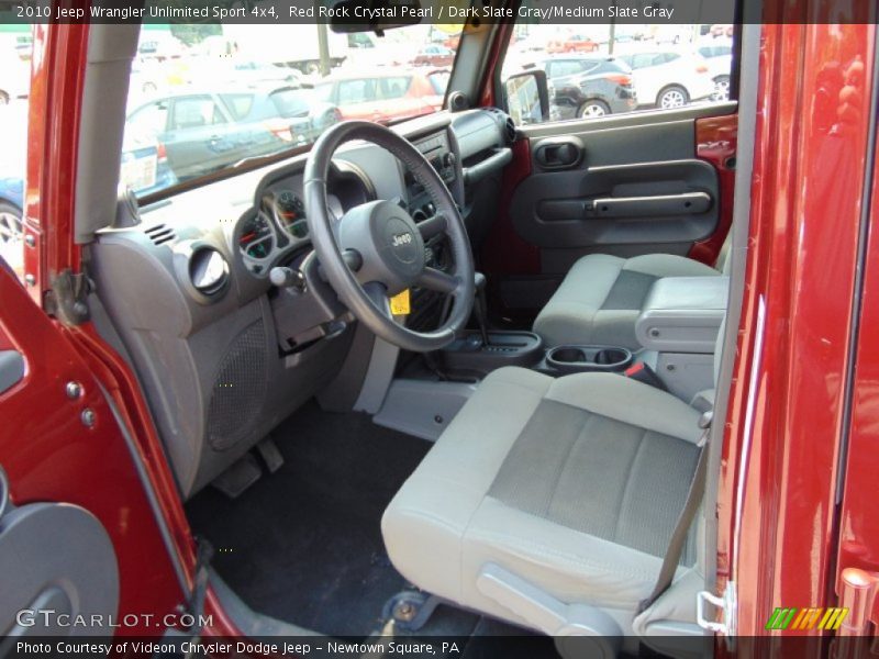 Red Rock Crystal Pearl / Dark Slate Gray/Medium Slate Gray 2010 Jeep Wrangler Unlimited Sport 4x4