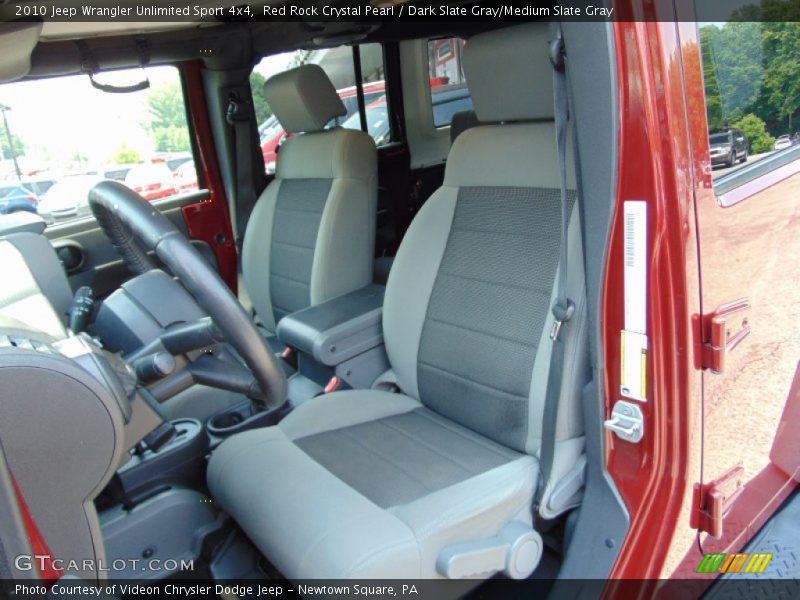 Red Rock Crystal Pearl / Dark Slate Gray/Medium Slate Gray 2010 Jeep Wrangler Unlimited Sport 4x4