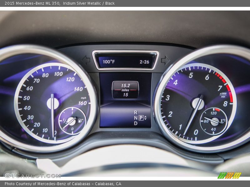 Iridium Silver Metallic / Black 2015 Mercedes-Benz ML 350