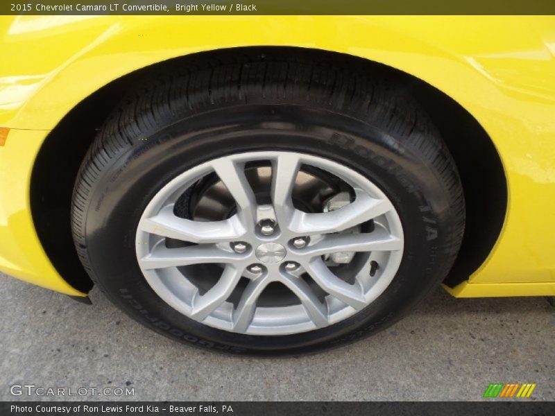 Bright Yellow / Black 2015 Chevrolet Camaro LT Convertible