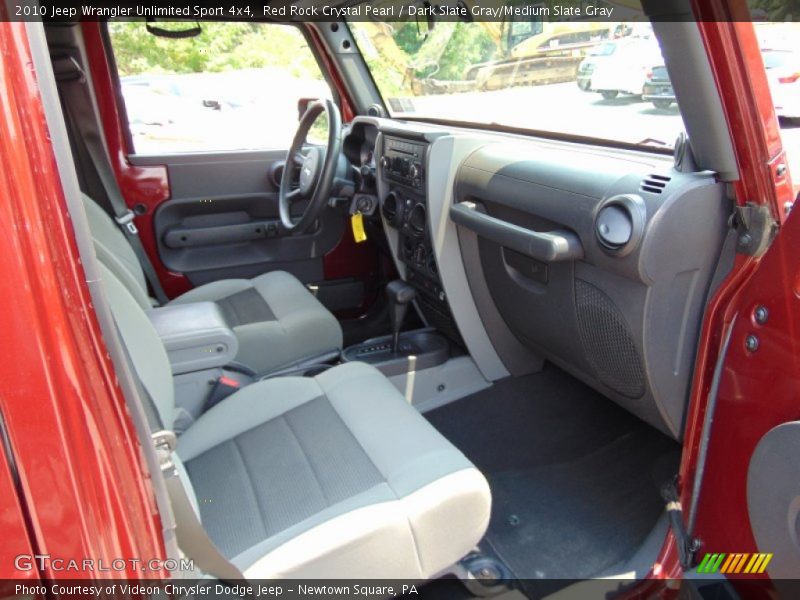 Red Rock Crystal Pearl / Dark Slate Gray/Medium Slate Gray 2010 Jeep Wrangler Unlimited Sport 4x4
