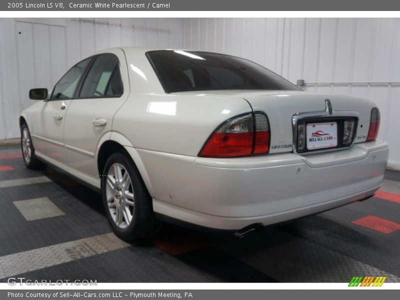 Ceramic White Pearlescent / Camel 2005 Lincoln LS V8