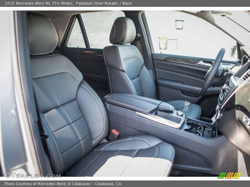 Paladium Silver Metallic / Black 2015 Mercedes-Benz ML 350 4Matic
