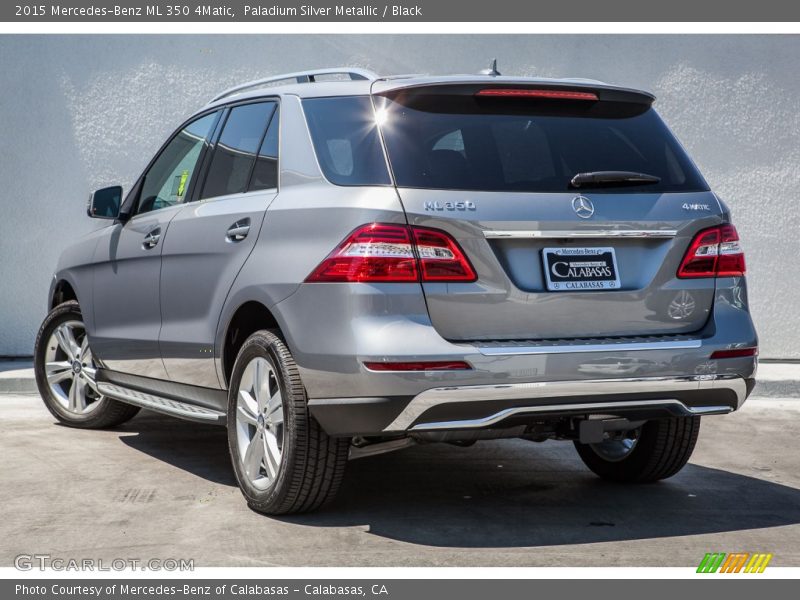 Paladium Silver Metallic / Black 2015 Mercedes-Benz ML 350 4Matic