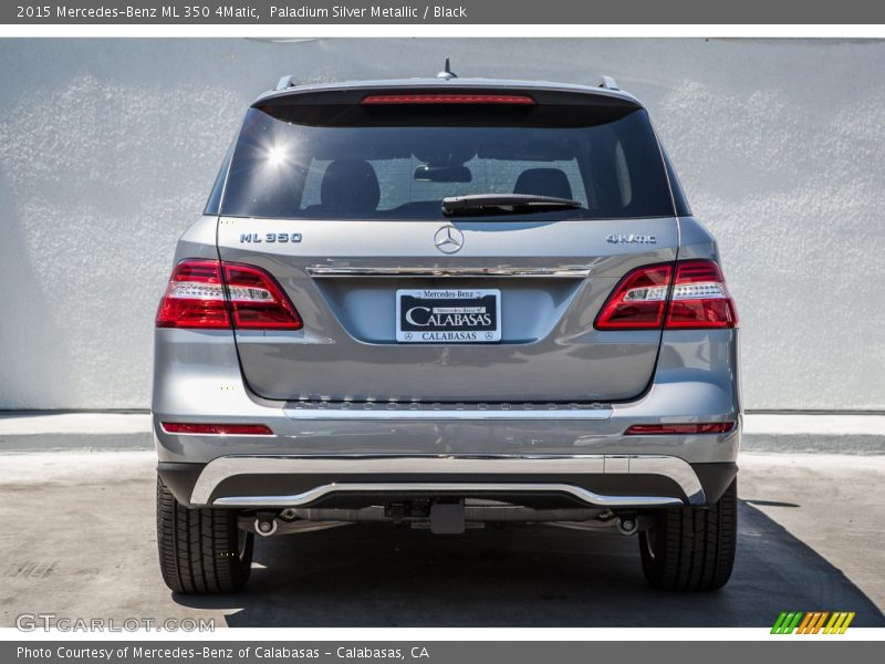 Paladium Silver Metallic / Black 2015 Mercedes-Benz ML 350 4Matic