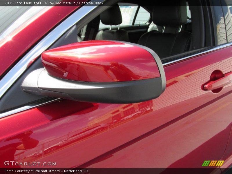 Ruby Red Metallic / Charcoal Black 2015 Ford Taurus SEL