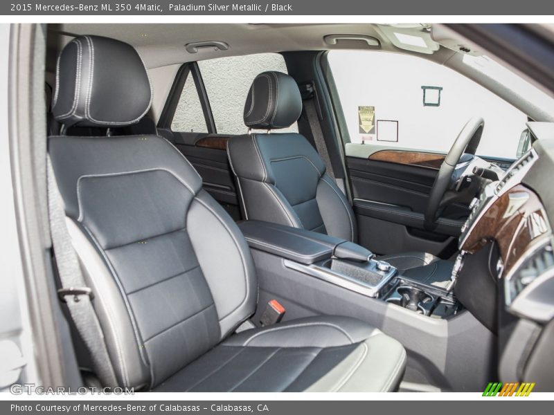 Paladium Silver Metallic / Black 2015 Mercedes-Benz ML 350 4Matic