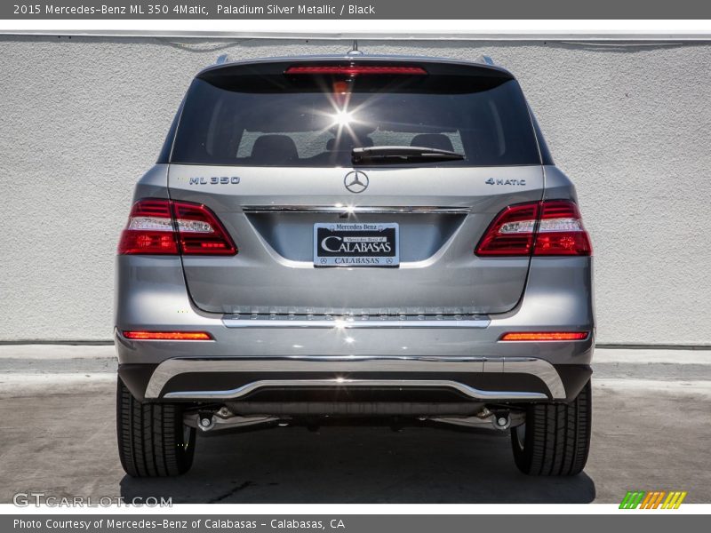 Paladium Silver Metallic / Black 2015 Mercedes-Benz ML 350 4Matic