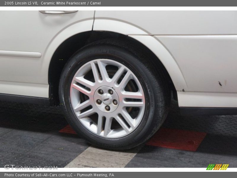 Ceramic White Pearlescent / Camel 2005 Lincoln LS V8