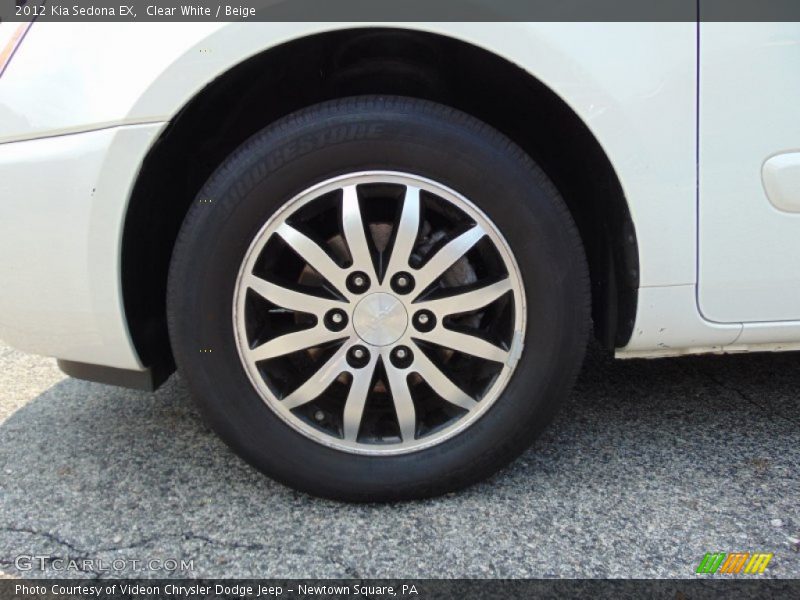 Clear White / Beige 2012 Kia Sedona EX