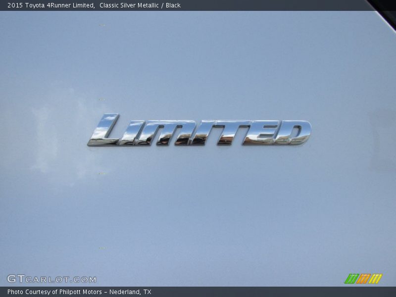 Classic Silver Metallic / Black 2015 Toyota 4Runner Limited