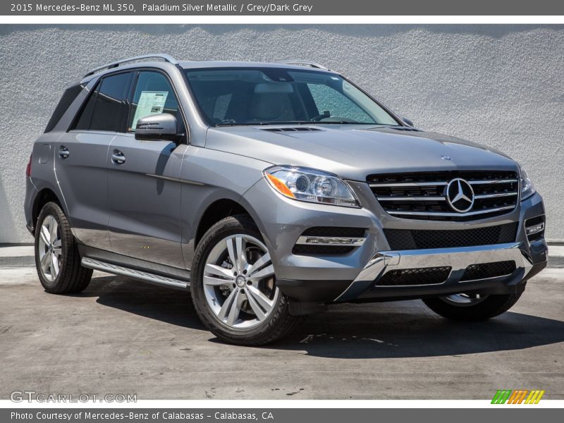 Paladium Silver Metallic / Grey/Dark Grey 2015 Mercedes-Benz ML 350