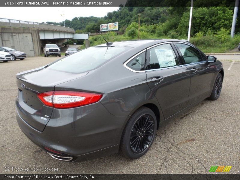 Magnetic Metallic / Charcoal Black 2016 Ford Fusion SE AWD