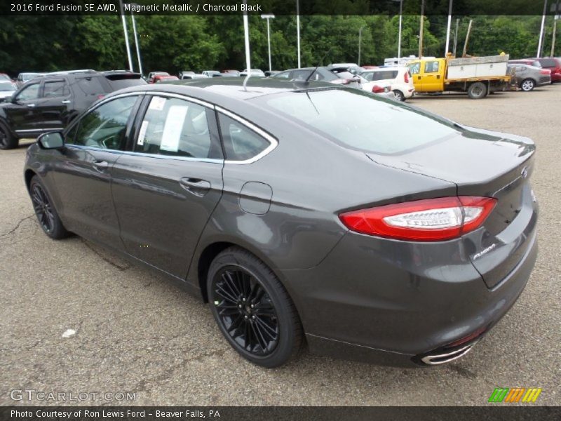 Magnetic Metallic / Charcoal Black 2016 Ford Fusion SE AWD