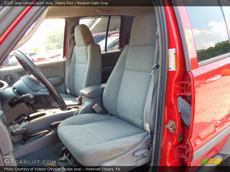 Flame Red / Medium Slate Gray 2005 Jeep Liberty Sport 4x4