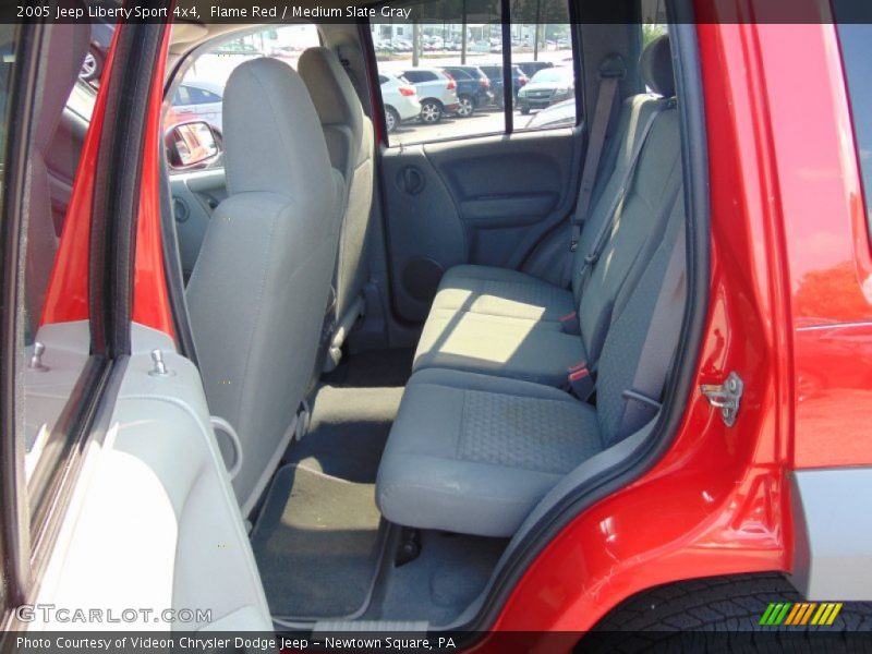 Flame Red / Medium Slate Gray 2005 Jeep Liberty Sport 4x4