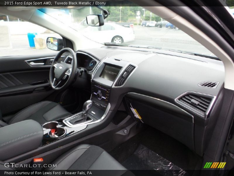 Tuxedo Black Metallic / Ebony 2015 Ford Edge Sport AWD