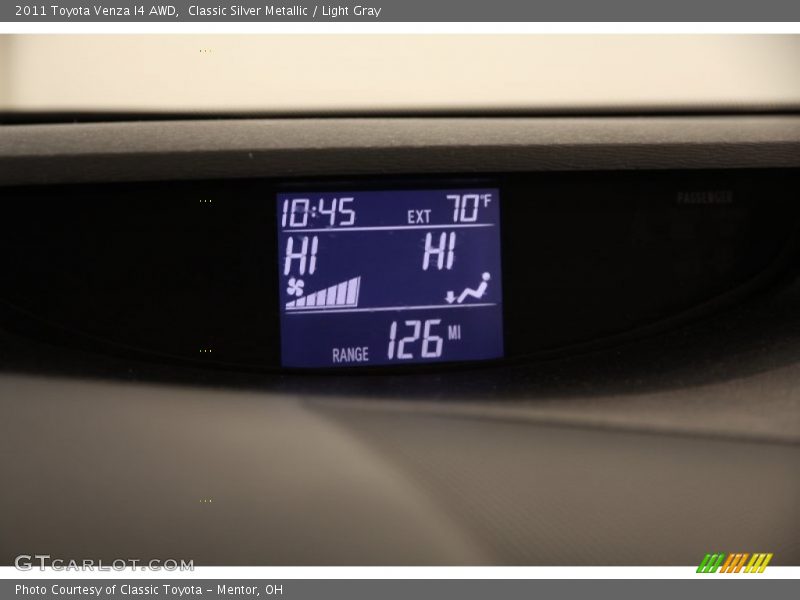 Classic Silver Metallic / Light Gray 2011 Toyota Venza I4 AWD