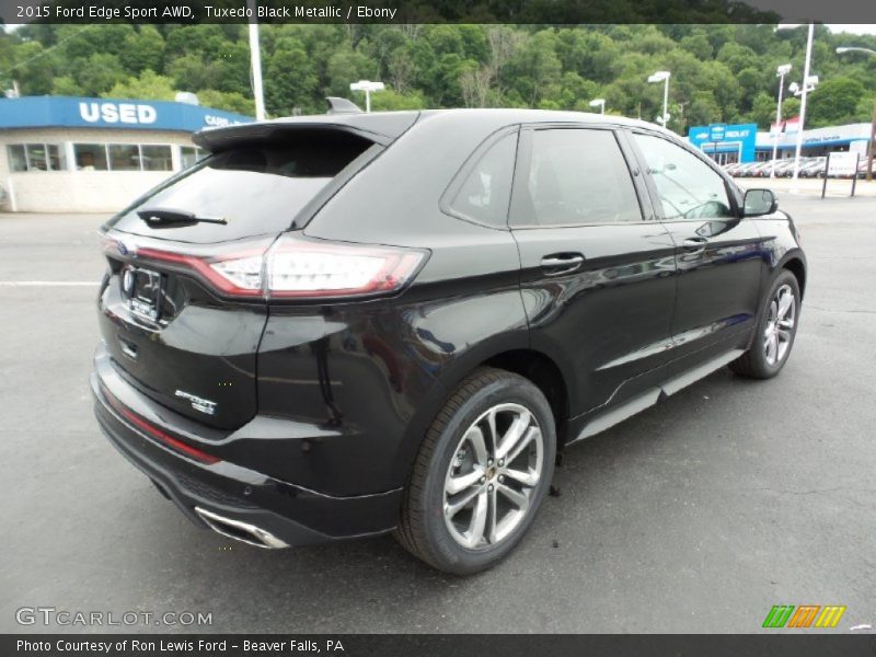 Tuxedo Black Metallic / Ebony 2015 Ford Edge Sport AWD