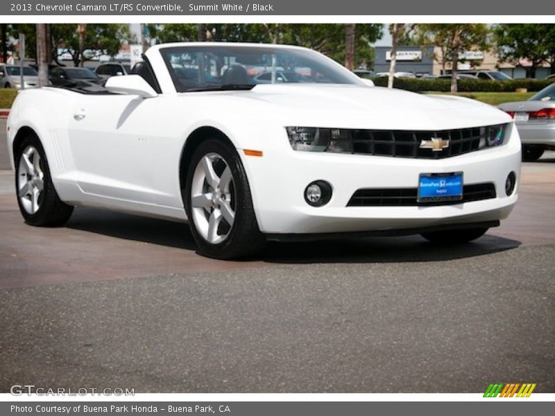 Summit White / Black 2013 Chevrolet Camaro LT/RS Convertible