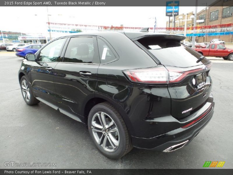 Tuxedo Black Metallic / Ebony 2015 Ford Edge Sport AWD