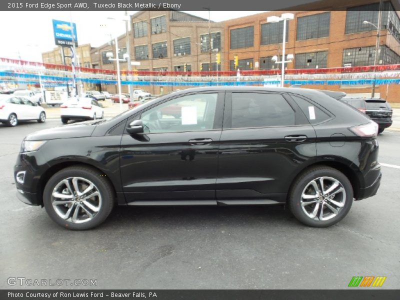 Tuxedo Black Metallic / Ebony 2015 Ford Edge Sport AWD