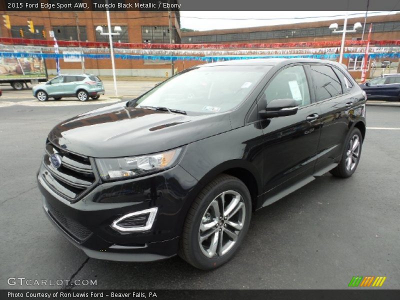 Tuxedo Black Metallic / Ebony 2015 Ford Edge Sport AWD