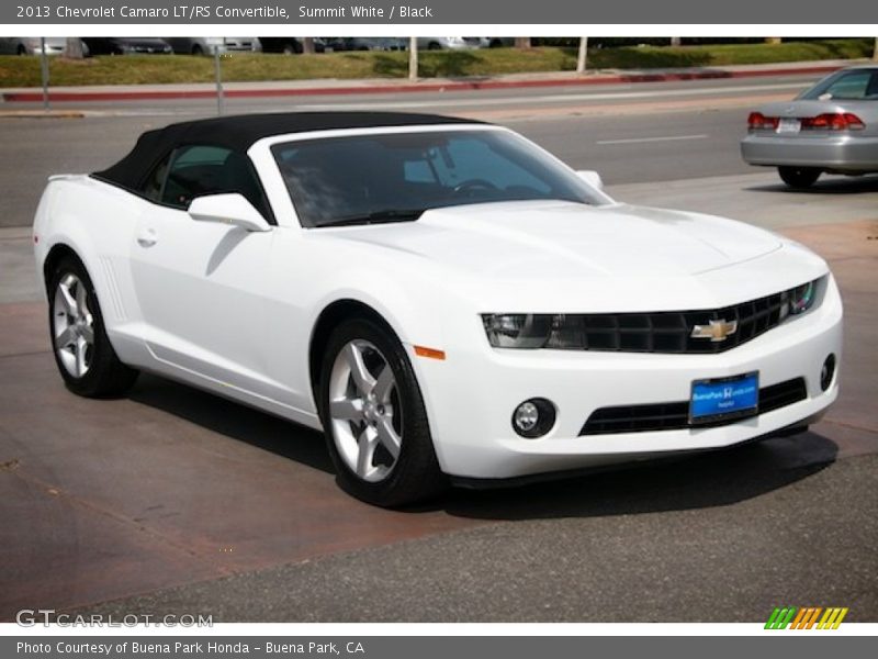 Summit White / Black 2013 Chevrolet Camaro LT/RS Convertible