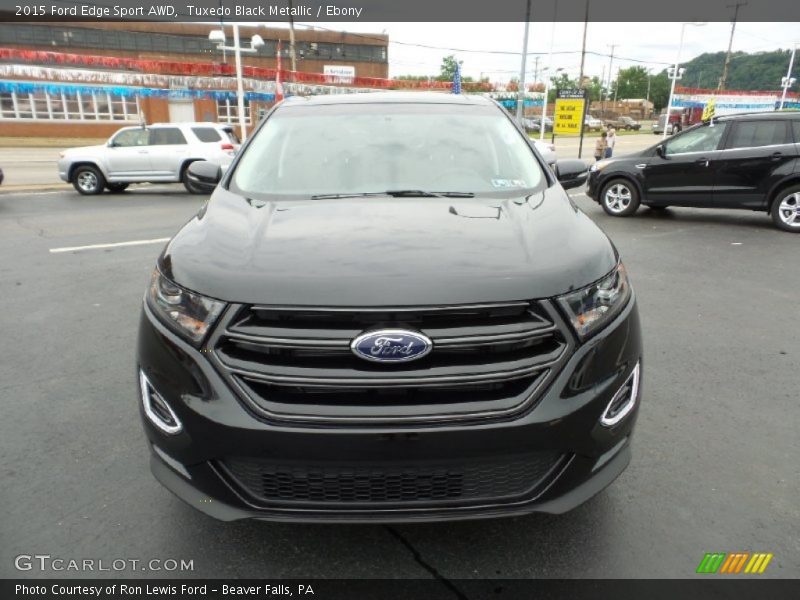 Tuxedo Black Metallic / Ebony 2015 Ford Edge Sport AWD