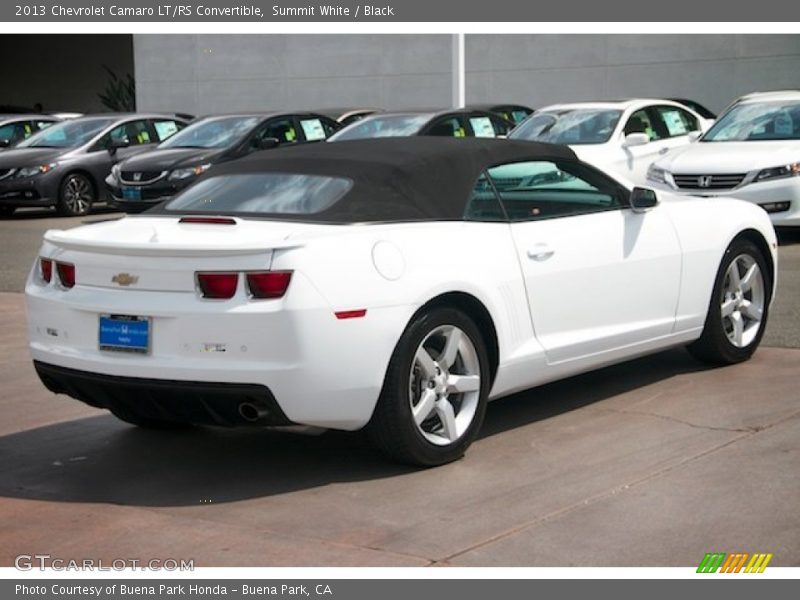 Summit White / Black 2013 Chevrolet Camaro LT/RS Convertible