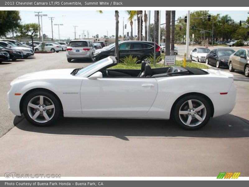 Summit White / Black 2013 Chevrolet Camaro LT/RS Convertible